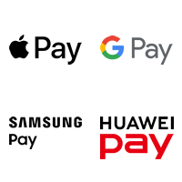 Apple Pay, Google Pay, Samsung Pay, Huawei Pay 收款